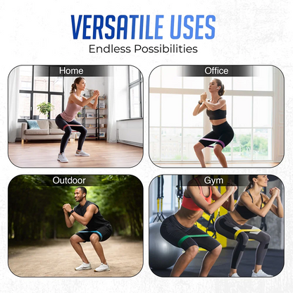 5Pcs Tpe Resistance Bands Fitness Set Rubber Loop Strength Training Workout Expander Yoga Gym Equipment Elastic Portable Pilates