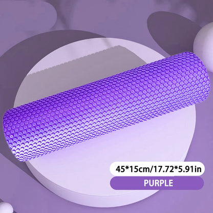 Yoga Roller Round EVA Foam Cylinder Hexagonal Roller for Pilates Exercise Enhanced Home Workouts Diameter 9.6cm Length 30cm