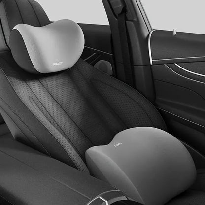 headrest/Waist - car headrest and lumbar support kit memory foam breathable seat cushion neck pillow interior decoration