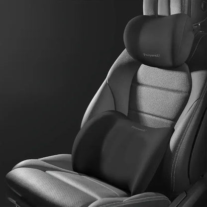 headrest/Waist - car headrest and lumbar support kit memory foam breathable seat cushion neck pillow interior decoration